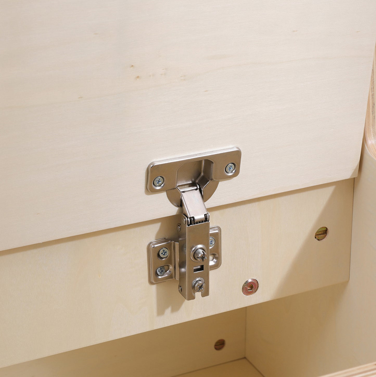 KIDS' BENCH WITH STORAGE RICKI HM18342.01 MDF & PLYWOOD IN NATURAL/CREAM 63x43x47Hcm.