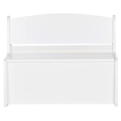 KIDS' BENCH WITH STORAGE RICKI HM18342.03 MDF & PLYWOOD IN WHITE 63x43x47Hcm.