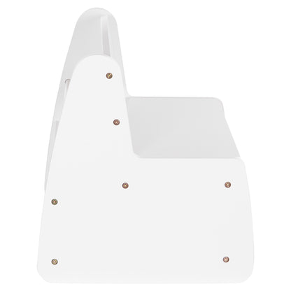 KIDS' BENCH WITH STORAGE RICKI HM18342.03 MDF & PLYWOOD IN WHITE 63x43x47Hcm.