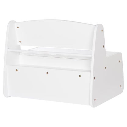 KIDS' BENCH WITH STORAGE RICKI HM18342.03 MDF & PLYWOOD IN WHITE 63x43x47Hcm.
