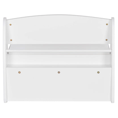 KIDS' BENCH WITH STORAGE RICKI HM18342.03 MDF & PLYWOOD IN WHITE 63x43x47Hcm.