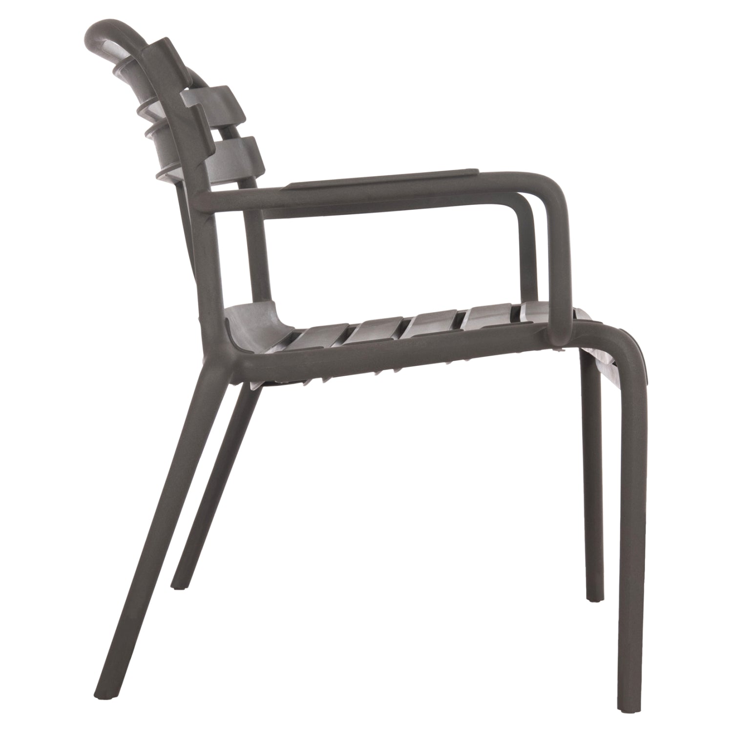 POLYPROPYLENE 2-SEATER BENCH KORVER HM6332.05 DARK OLIVE GREEN 113x65x76Hcm.