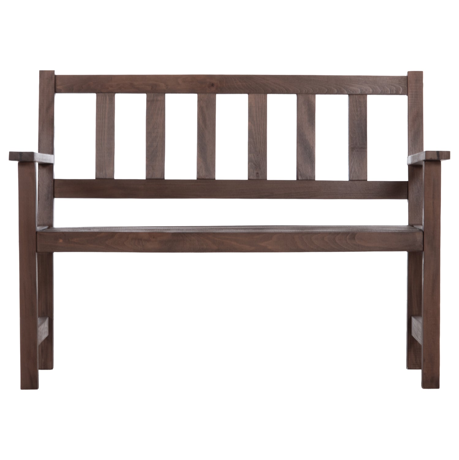 2-SEATER BENCH NAXOS FB95407 IMPREGNATED BEECH WOOD IN WALNUT COLOR 110x68x84Hcm