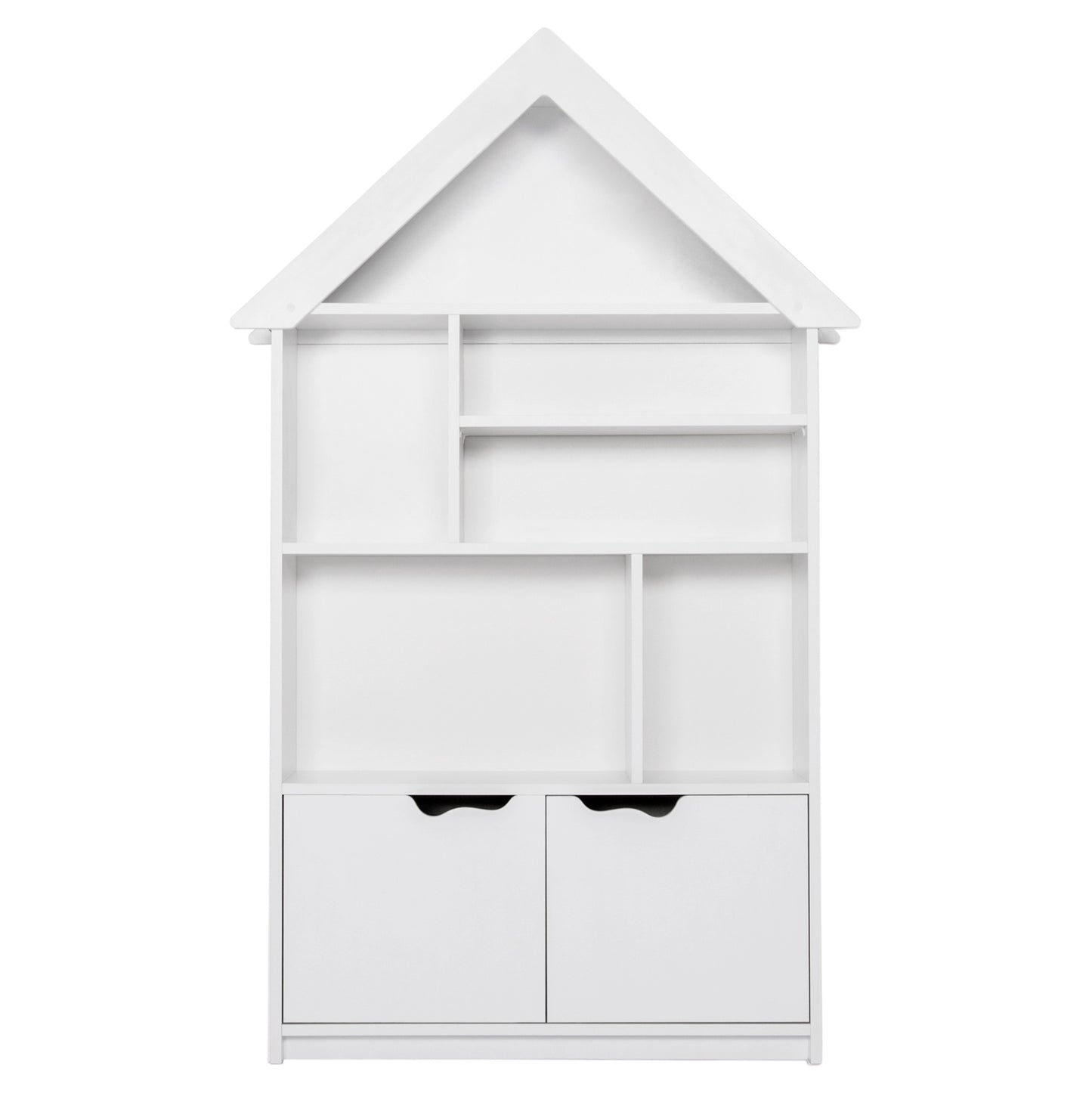 KIDS' BOOKCASE DREY HM18229.01 MELAMINE WHITE 104x30x170Hcm.