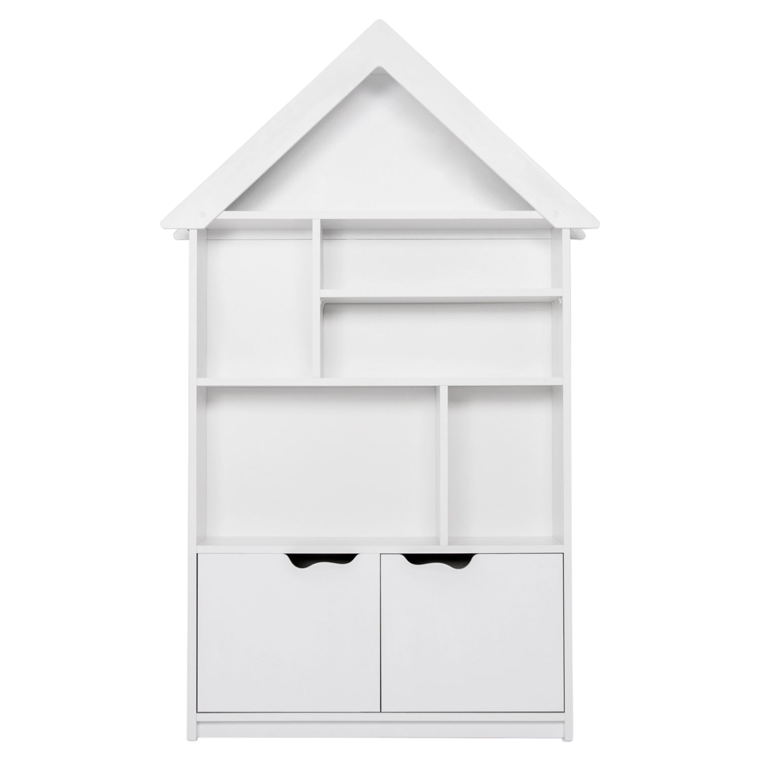 KIDS' BOOKCASE DREY HM18229.01 MELAMINE WHITE 104x30x170Hcm.