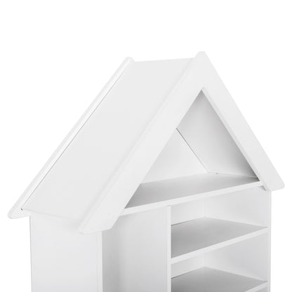 KIDS' BOOKCASE DREY HM18229.01 MELAMINE WHITE 104x30x170Hcm.