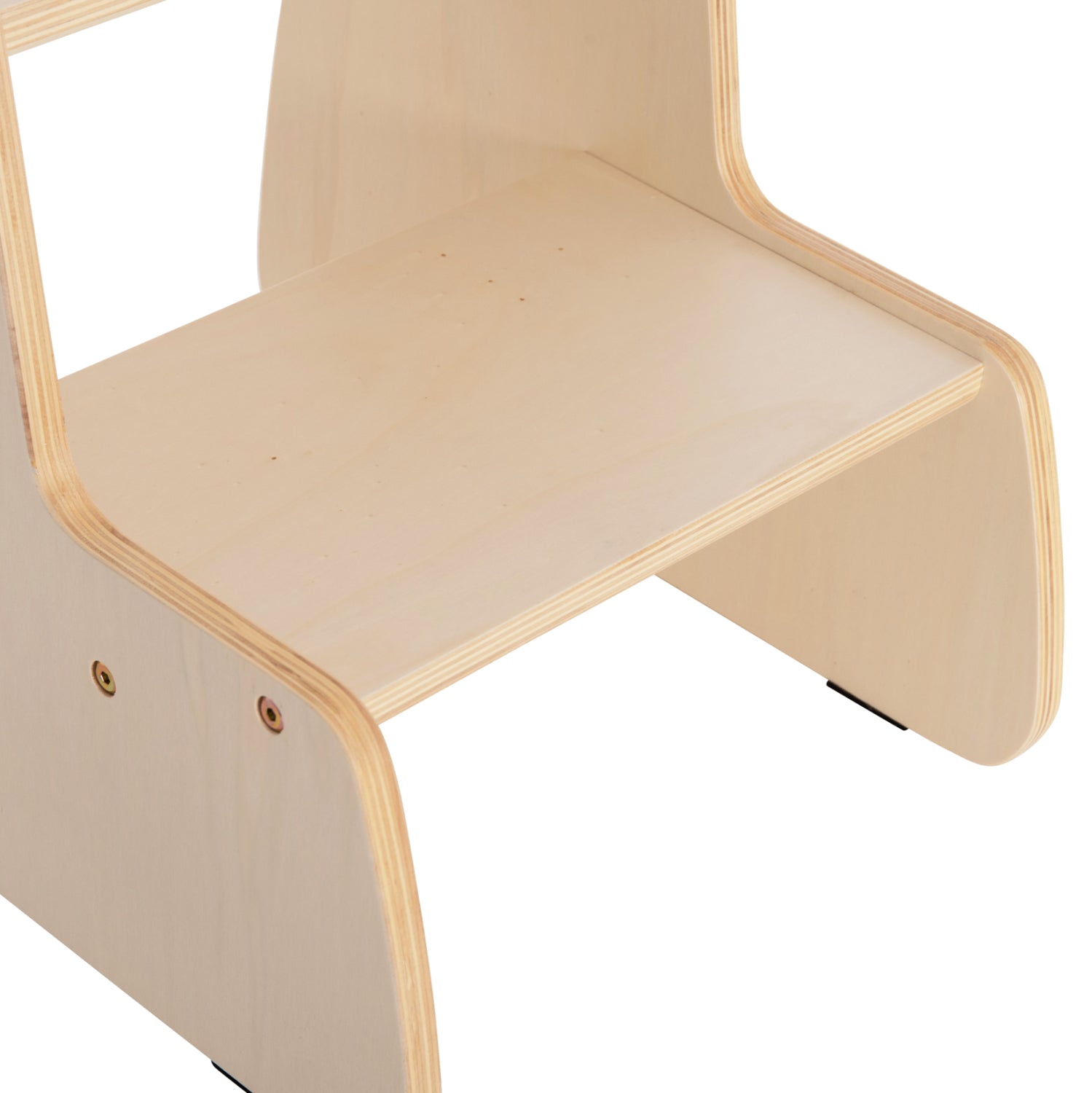 KIDS' STEP STOOL RICKI HM18340.01 MDF & PLYWOOD IN NATURAL 33x43.5x40.5Hcm.