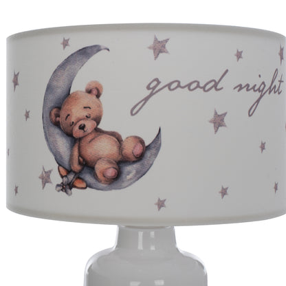 TABLE LAMP BALOO HM7577.07 KID'S ROOM FABRIC "CAP" Φ24x32H