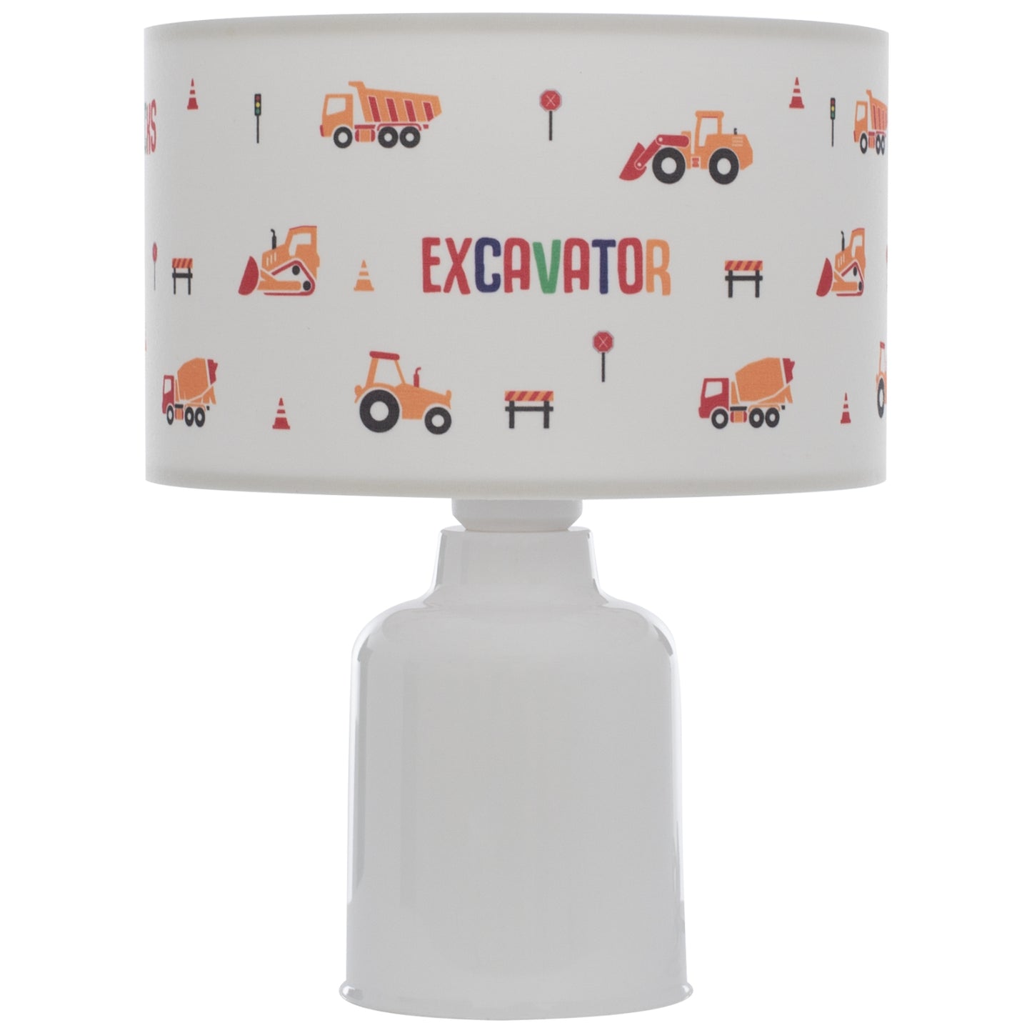 TABLE LAMP BALOO HM7577.04 KID'S ROOM FABRIC CYLINDRICAL "CAP" Φ24x32H