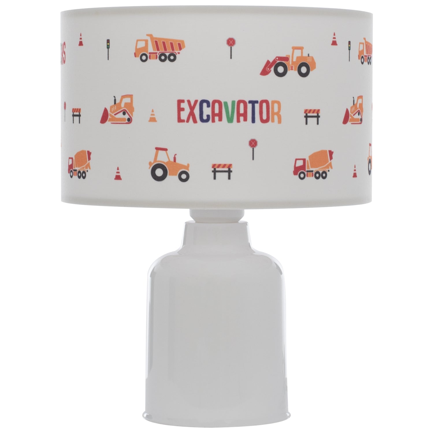 TABLE LAMP BALOO HM7577.04 KID'S ROOM FABRIC CYLINDRICAL "CAP" Φ24x32H