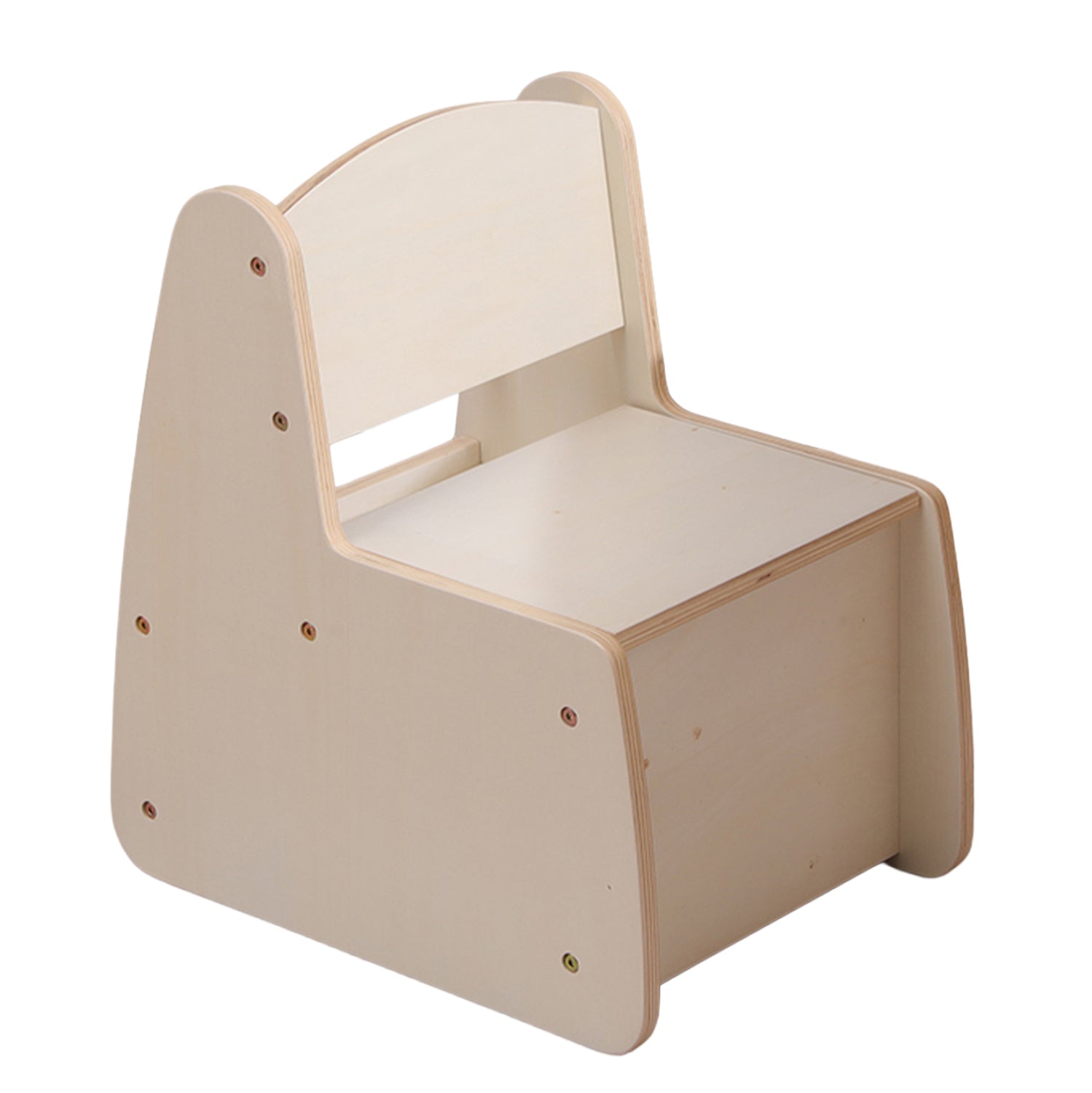 KID'S CHAIR WITH STORAGE SPACE RICKI HM18343.01 PLYWOOD/MDF IN NATURAL 33x43x47Hcm