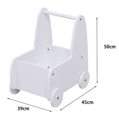 KIDS' STROLLER/CART RICKI HM18341.03 MDF & PLYWOOD IN WHITE 33x45x50Hcm.