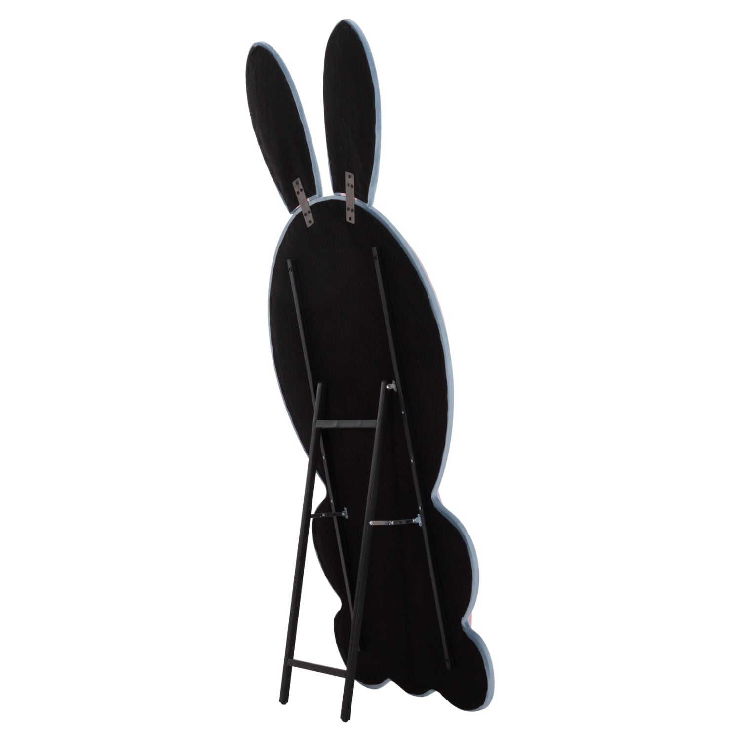 KIDS' FLOOR STANDING MIRROR BUNNY HM4489.02 MDF IN PINK & BLUE- BLACK STAND 80x162Hcm.