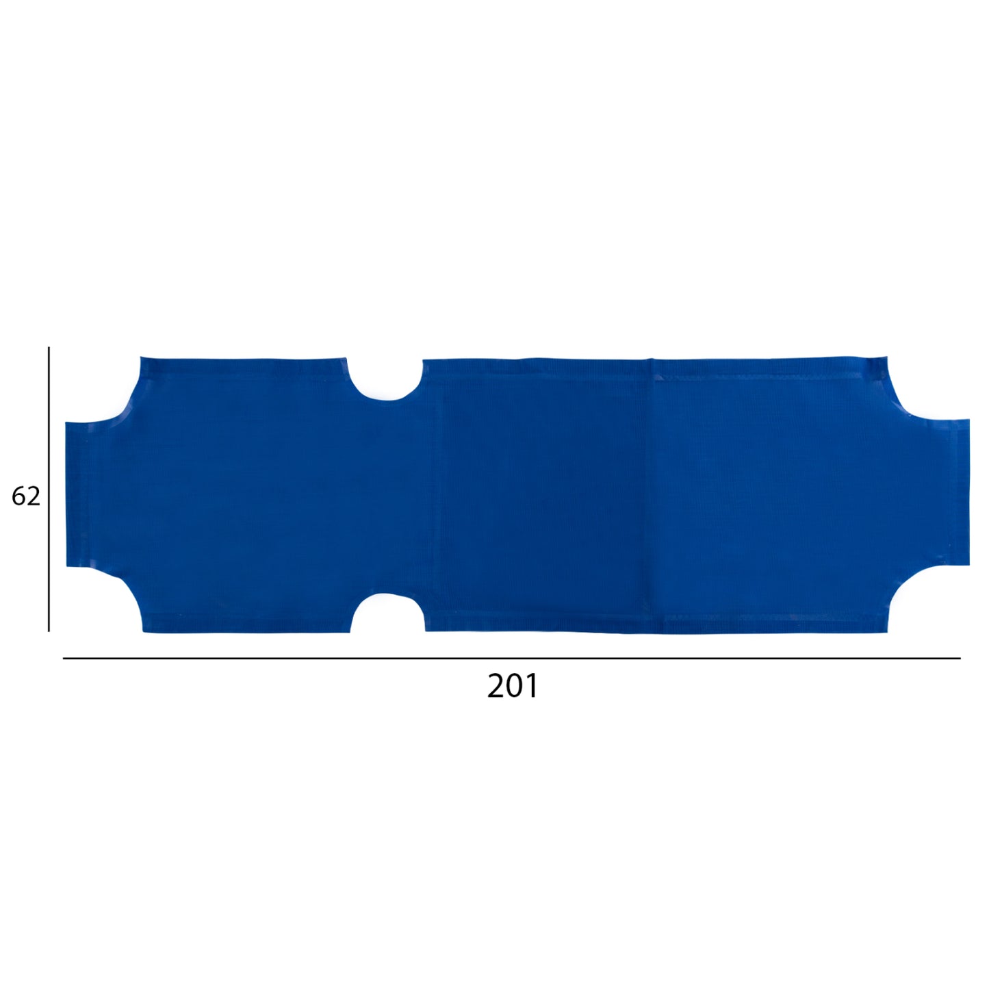 Spare parts cover for sunbed HM5072.01 Textline Blue 201x62 cm