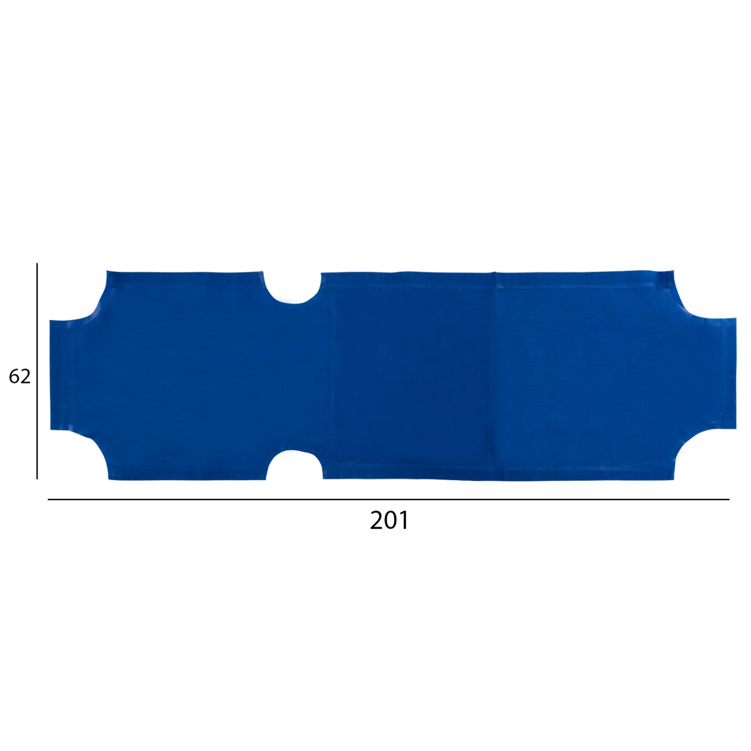 Spare parts cover for sunbed HM5072.01 Textline Blue 201x62 cm