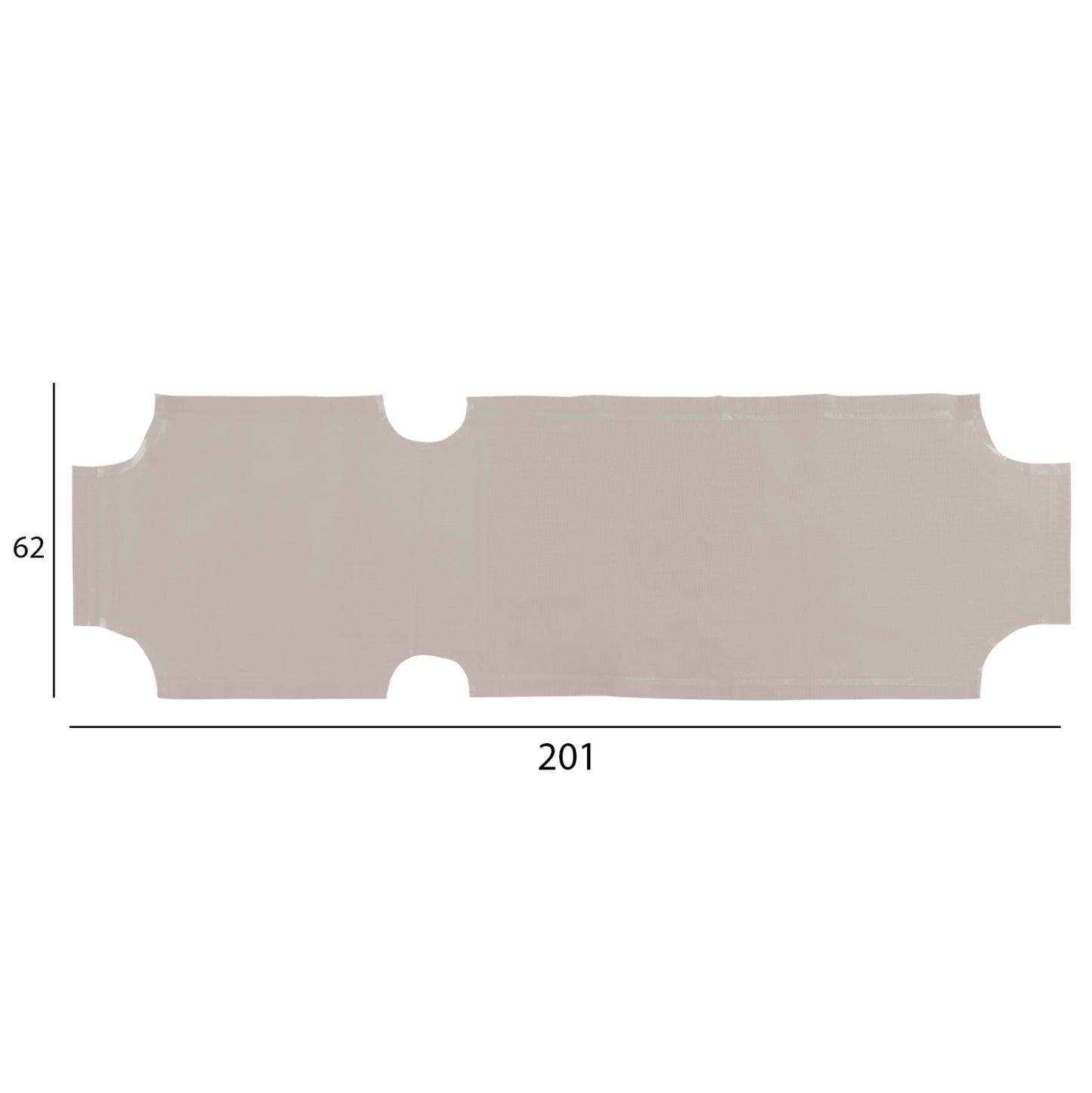 Spare parts cover for sunbed HM5072.60 Textline Brown/Cream