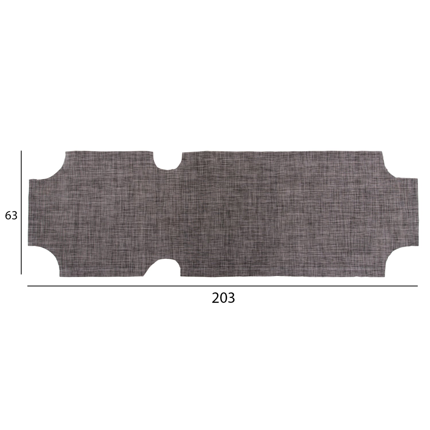REPLACEMENT TEXTILENE COVER HM5072.10 600gr/m2 2x1 FOR CLASSIC SUNBEDS IN GREY