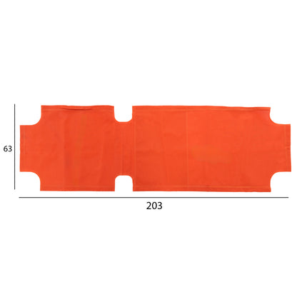 Spare parts cover for sunbed HM5072.02 Textline Orange 202x63 cm