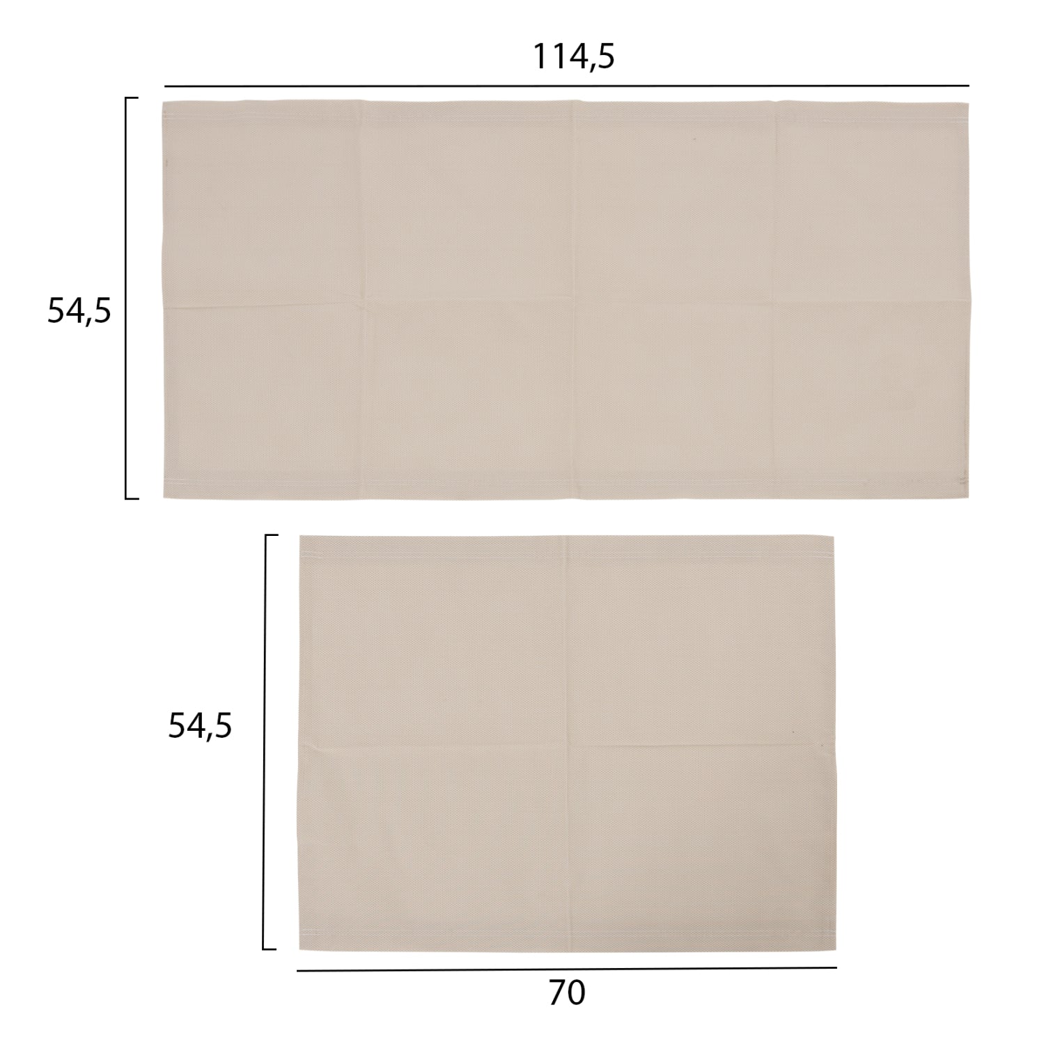 REPLACEMENT TEXTILENE FABRIC HM5887.02 FOR AIGAIO SUNBEDS IN BEIGE COLOR
