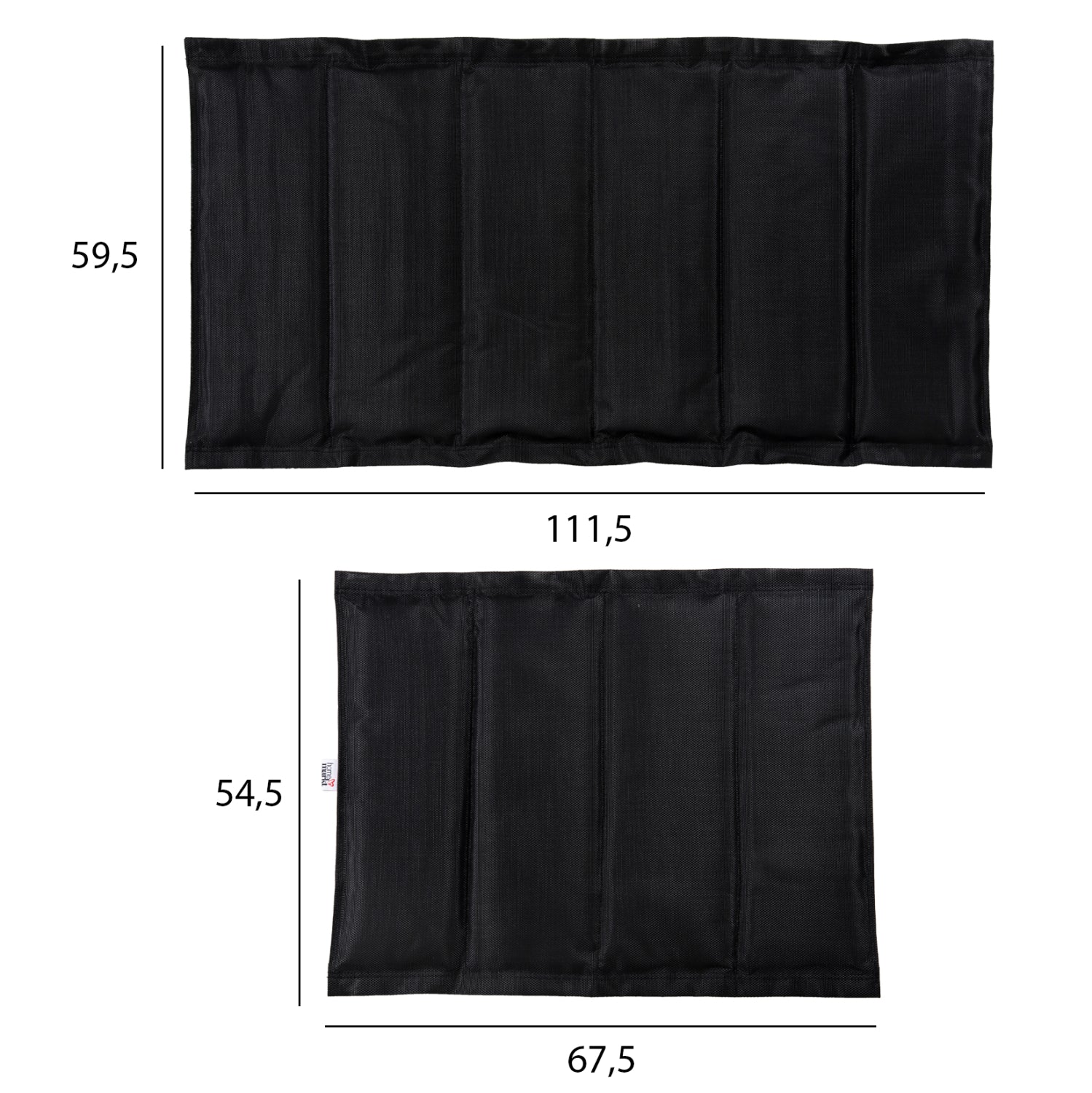 REPLACEMENT TEXTILENE FABRIC HM6064.01 FOR SUNBEDS AIGAIO IN BLACK COLOR