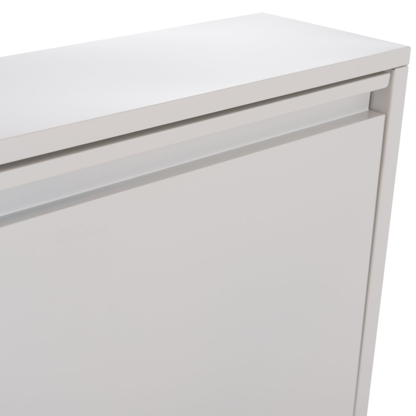 SHOE CABINET STARK HM6633.02 METAL IN WHITE--3 MAGNETIC DOORS 71x15x103Hcm.