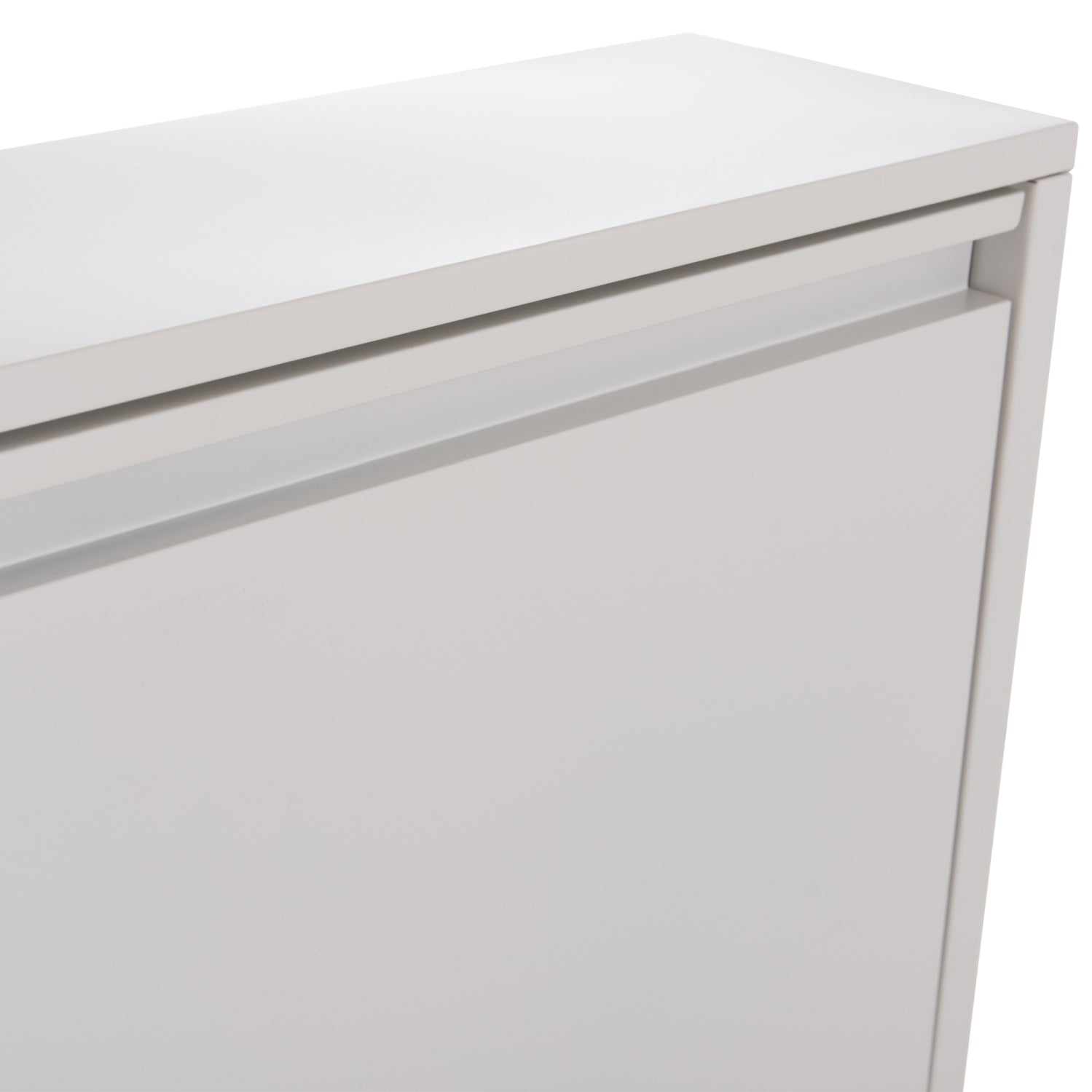 SHOE CABINET STARK HM6633.02 METAL IN WHITE--3 MAGNETIC DOORS 71x15x103Hcm.