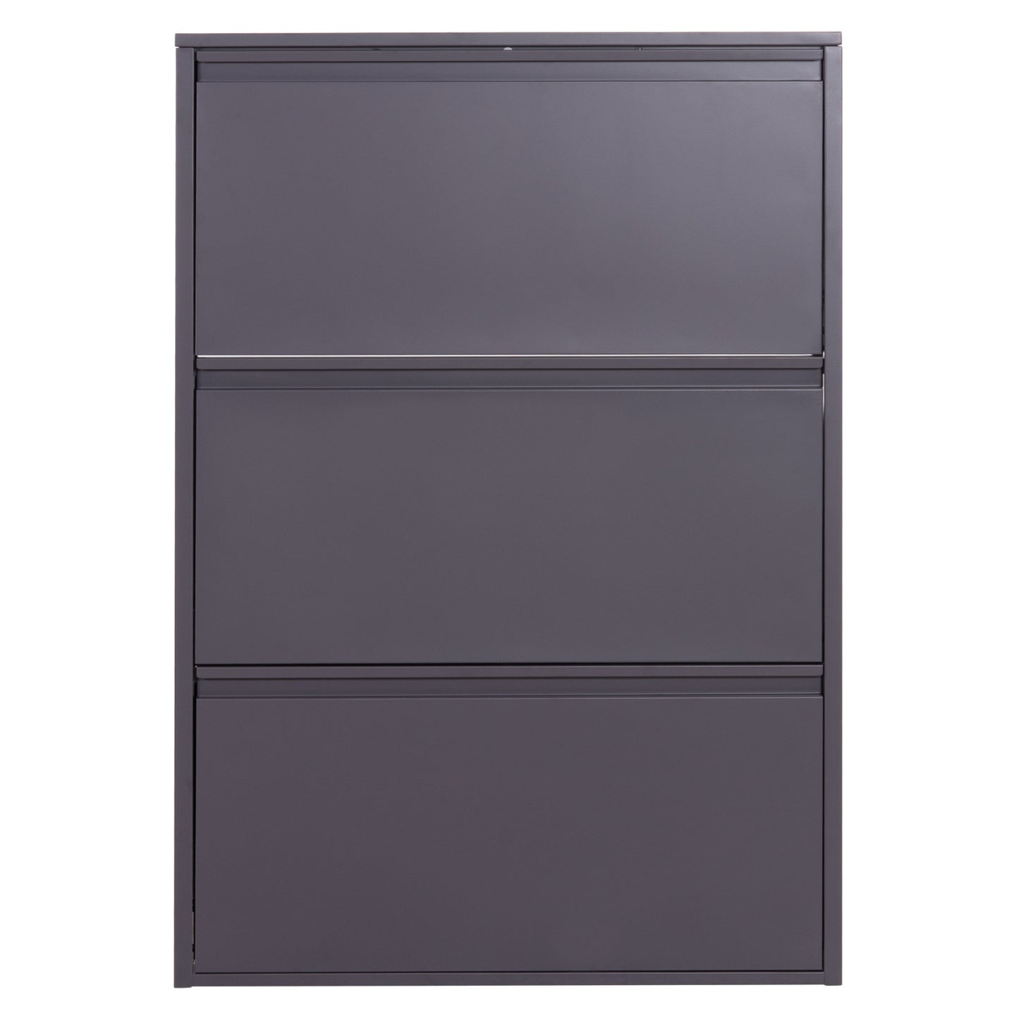 SHOE CABINET STARK HM6633.03 METAL IN ANTHRACITE--3 MAGNETIC DOORS 71x15x103Hcm.