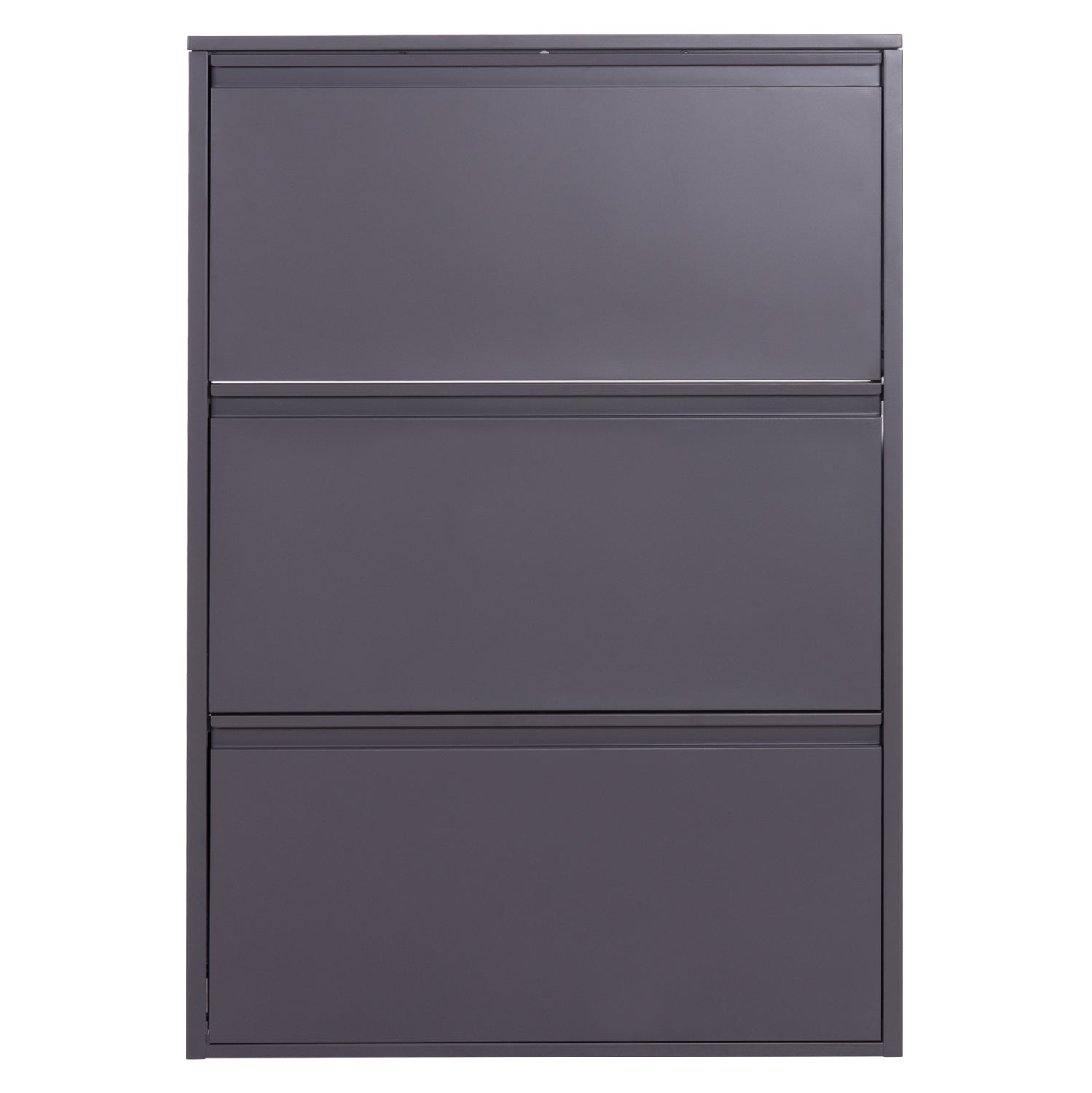 SHOE CABINET STARK HM6633.03 METAL IN ANTHRACITE--3 MAGNETIC DOORS 71x15x103Hcm.