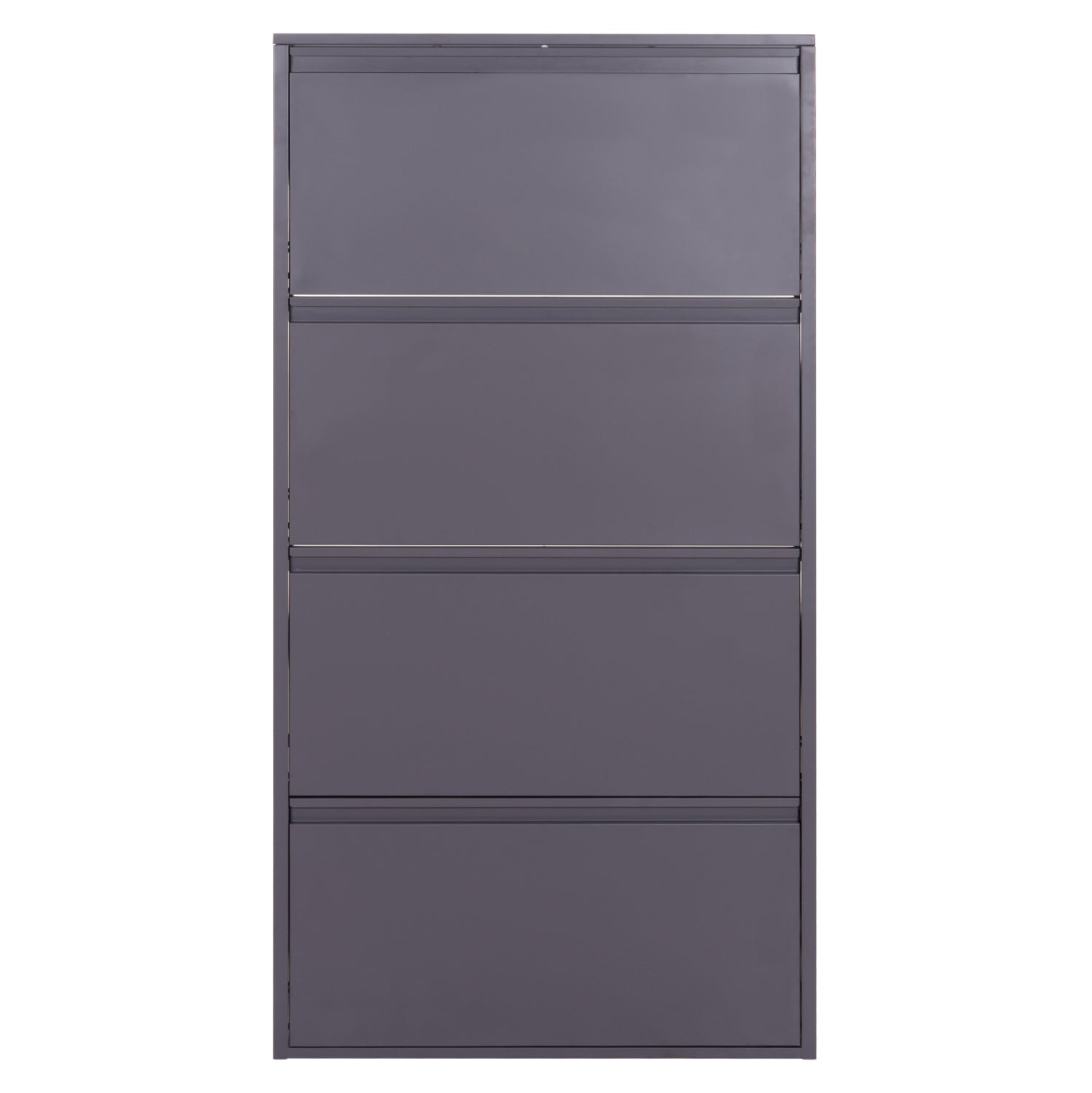 SHOE CABINET STARK HM6634.03 METAL IN ANTHRACITE--4 MAGNETIC DOORS 71x15x137Hcm.