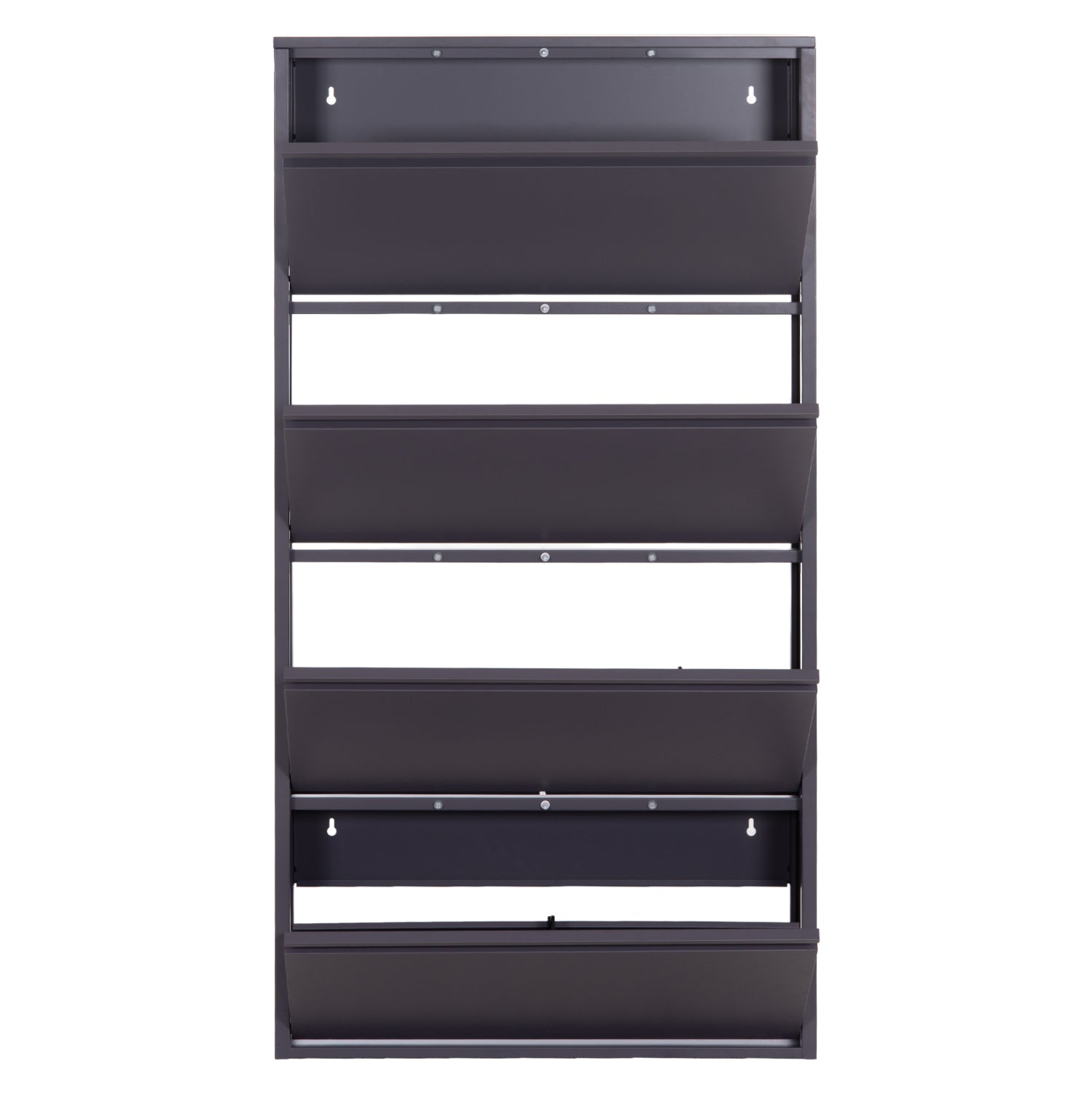 SHOE CABINET STARK HM6634.03 METAL IN ANTHRACITE--4 MAGNETIC DOORS 71x15x137Hcm.