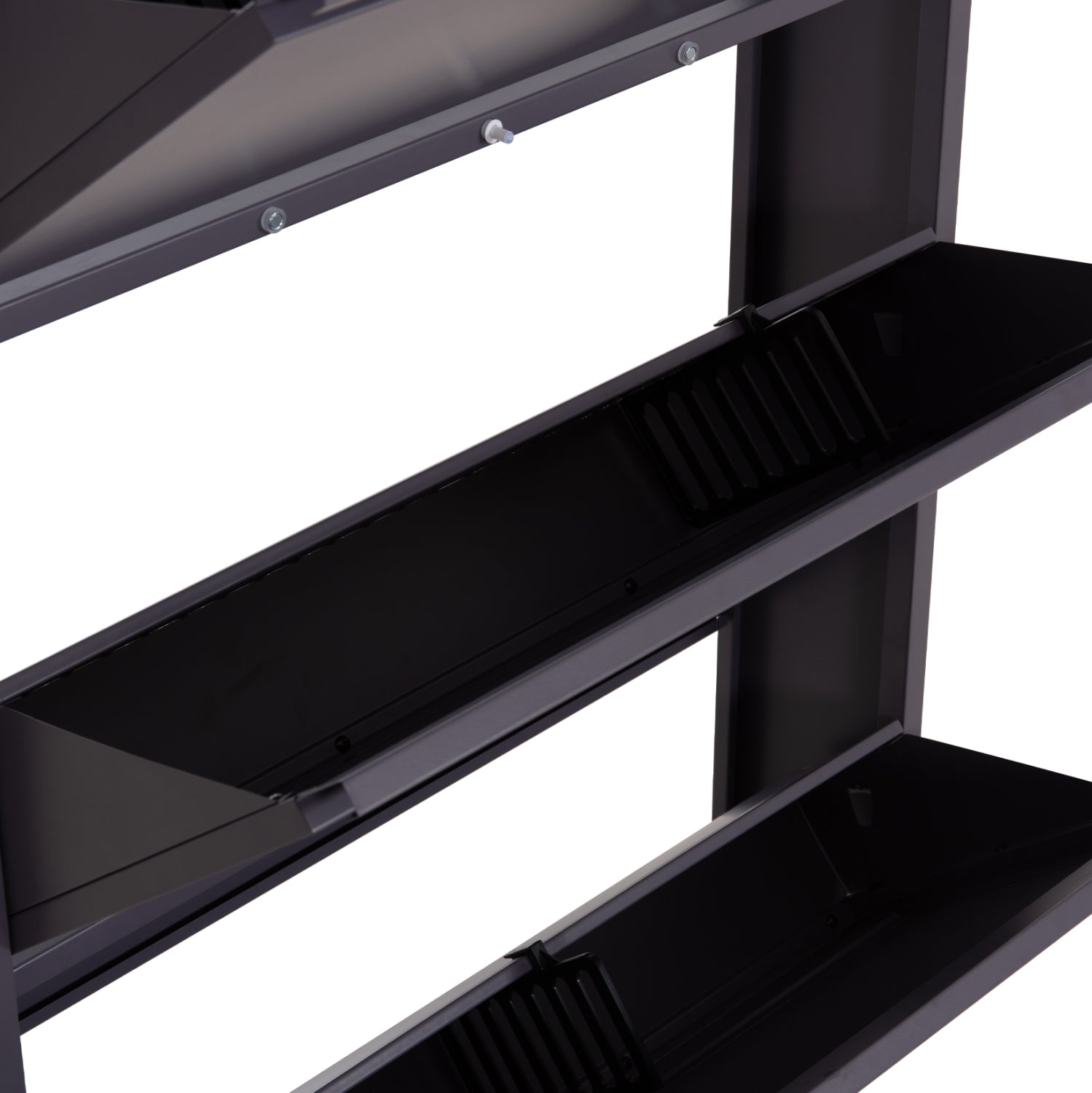 SHOE CABINET STARK HM6634.03 METAL IN ANTHRACITE--4 MAGNETIC DOORS 71x15x137Hcm.