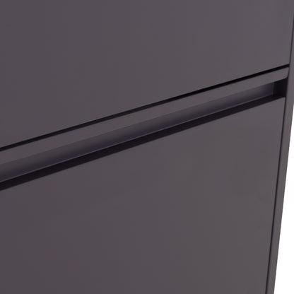 SHOE CABINET STARK HM6634.03 METAL IN ANTHRACITE--4 MAGNETIC DOORS 71x15x137Hcm.