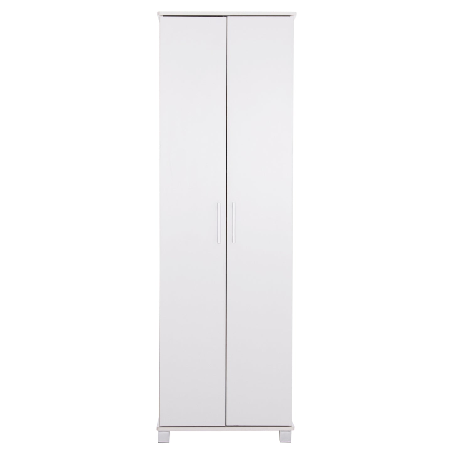 SHOE CABINET CLUSE HM2403.03 MELAMINE IN WHITE COLOR 60Χ36.5Χ186.5Hcm.
