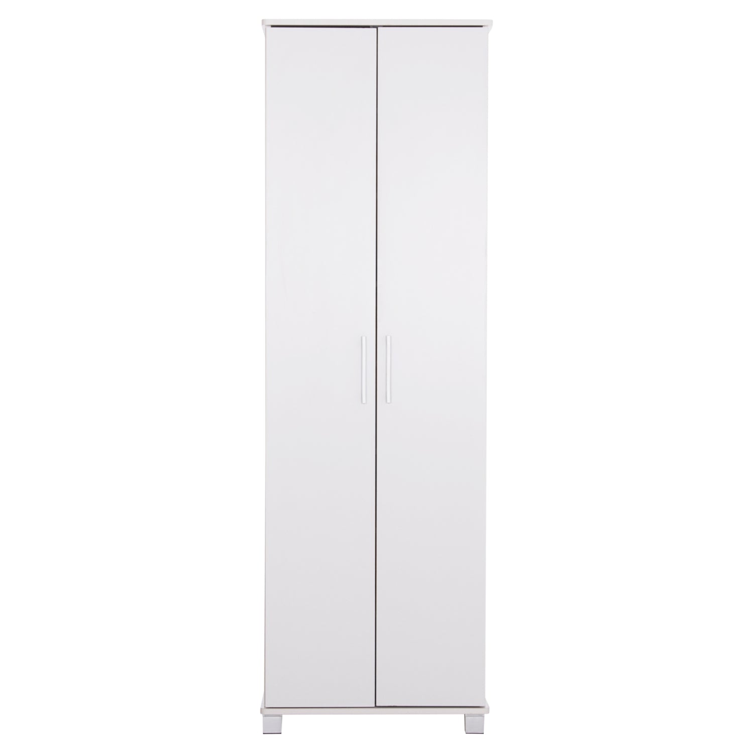SHOE CABINET CLUSE HM2403.03 MELAMINE IN WHITE COLOR 60Χ36.5Χ186.5Hcm.