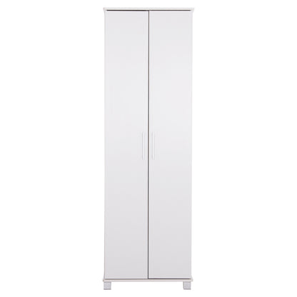 SHOE CABINET CLUSE HM2403.03 MELAMINE IN WHITE COLOR 60Χ36.5Χ186.5Hcm.