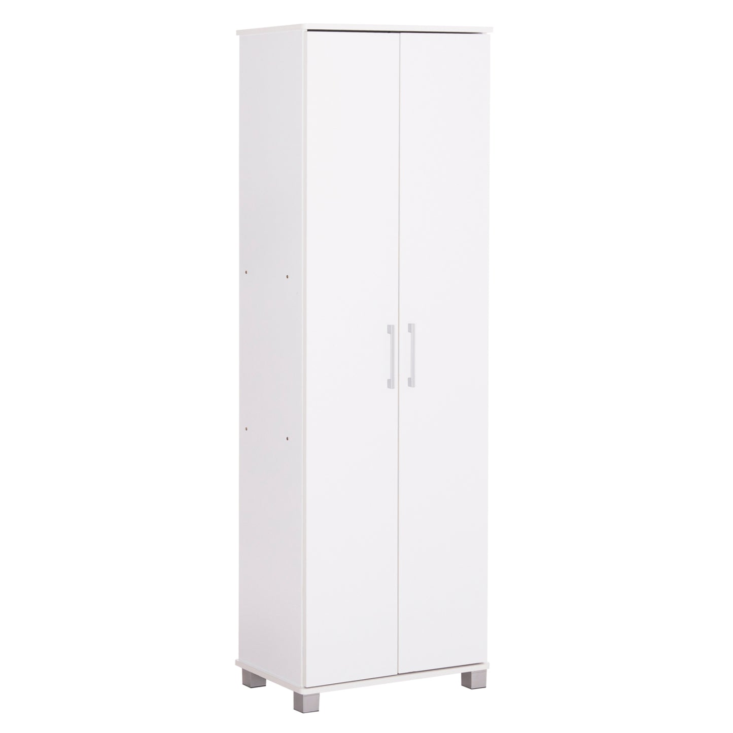 SHOE CABINET CLUSE HM2403.03 MELAMINE IN WHITE COLOR 60Χ36.5Χ186.5Hcm.