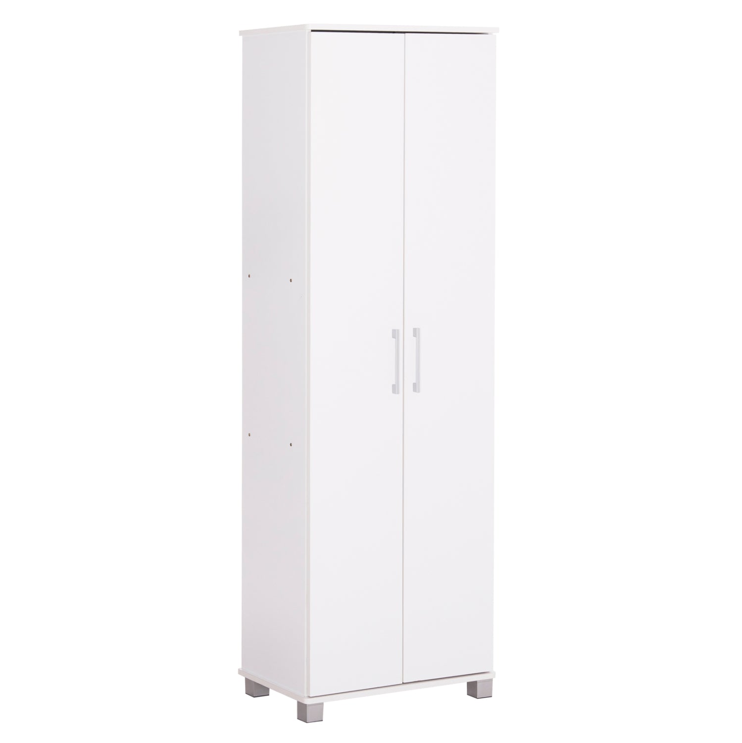 SHOE CABINET CLUSE HM2403.03 MELAMINE IN WHITE COLOR 60Χ36.5Χ186.5Hcm.