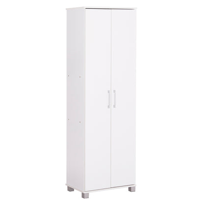 SHOE CABINET CLUSE HM2403.03 MELAMINE IN WHITE COLOR 60Χ36.5Χ186.5Hcm.