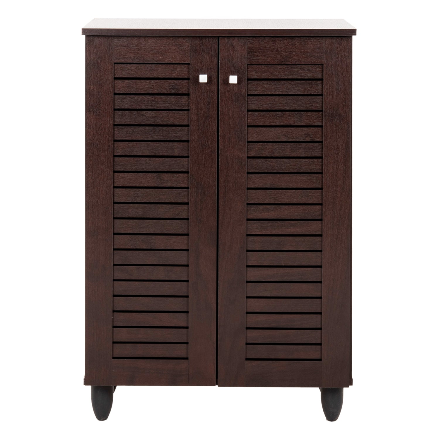 SHOE CABINET PROLLY HM9608.01 MELAMINE IN WENGE-2 DOORS-4 SHELVES 60x34x88Hcm.
