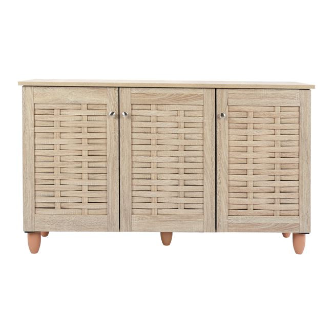 Shoe Cabinet Wooden 3 doors HM2211.02 Sonama 114x34x68