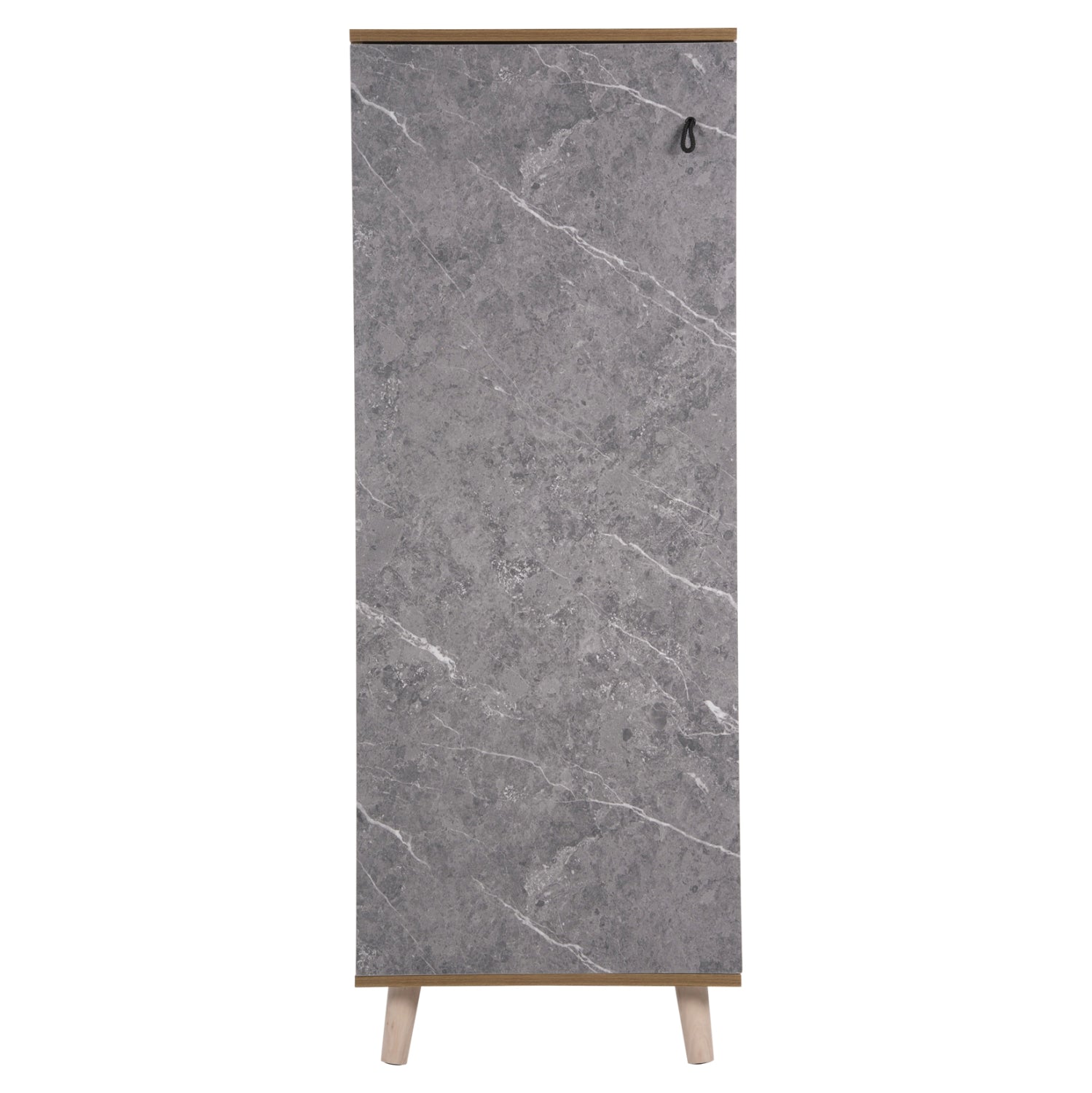 SHOE CABINET ALVARO HM8954.12 MELAMINE IN SONAMA-STONE TEXTURE 50Χ38Χ135Hcm.