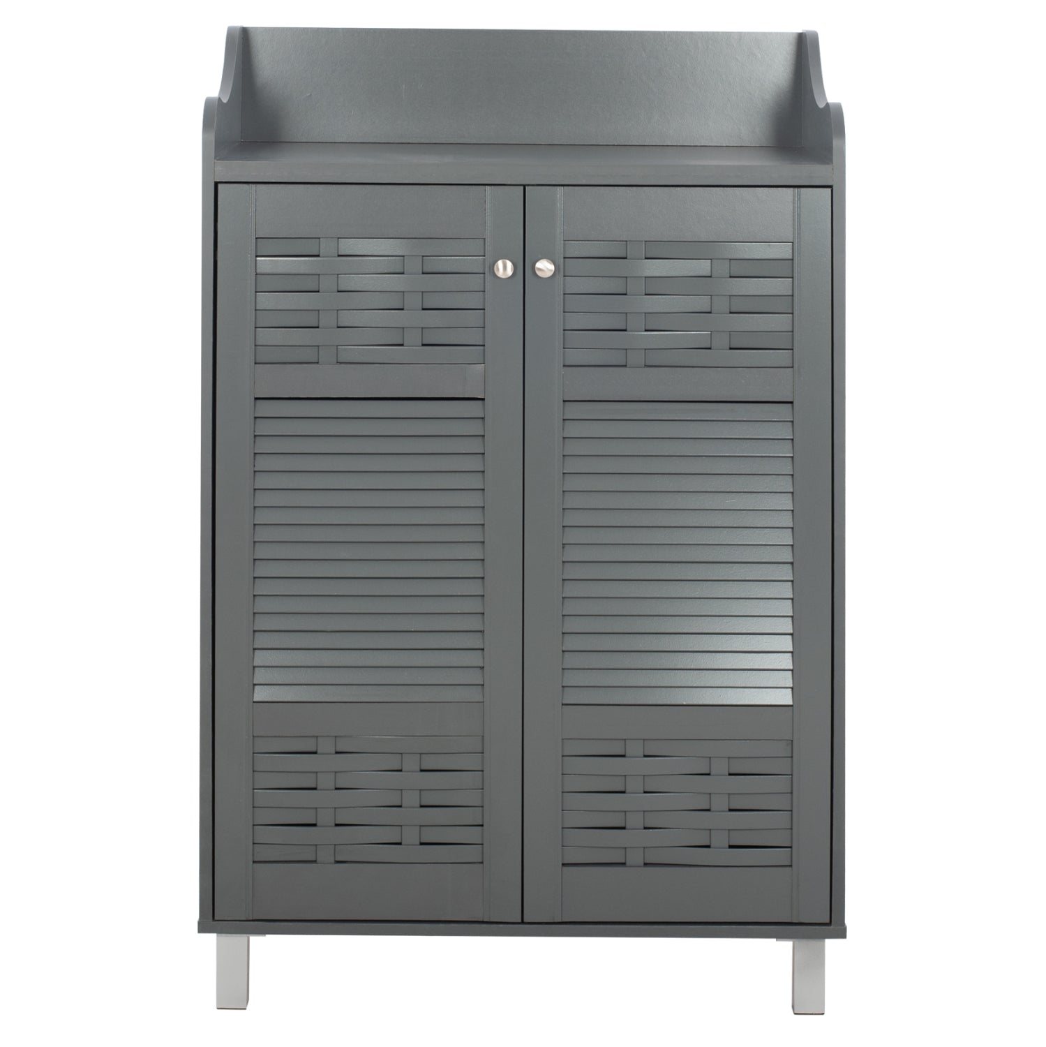 SHOE CABINET KAILENA HM2230.10 MELAMINE IN DARK GREY 77x40x121.5H