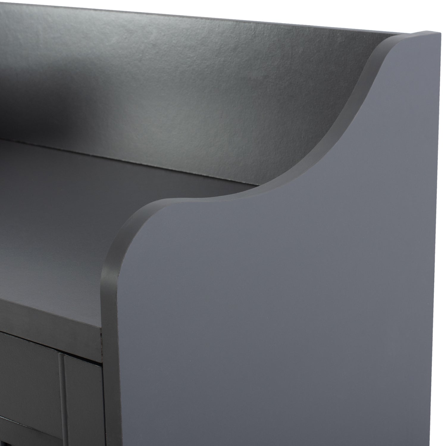 SHOE CABINET KAILENA HM2230.10 MELAMINE IN DARK GREY 77x40x121.5H