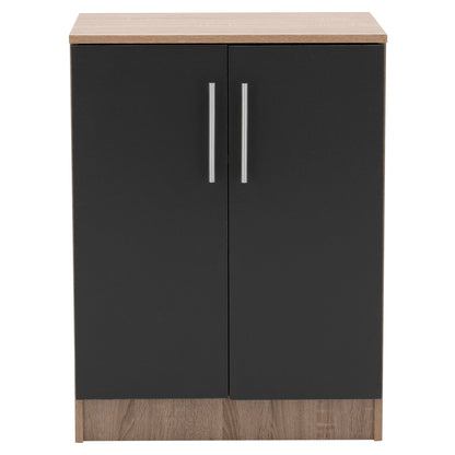 Shoe cabinet wooden HM2206.04 Sonama Grey 60x40,5x80 cm.