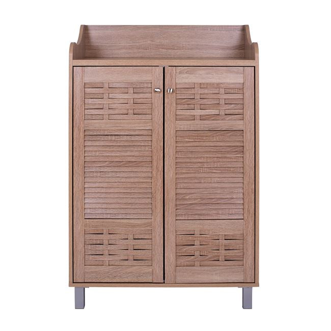 SHOE RACK-CABINET KAILENA HM2230.02 MELAMINE IN SONAMA COLOR 77X40,5X122Hcm.