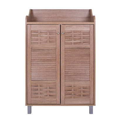 SHOE RACK-CABINET KAILENA HM2230.02 MELAMINE IN SONAMA COLOR 77X40,5X122Hcm.