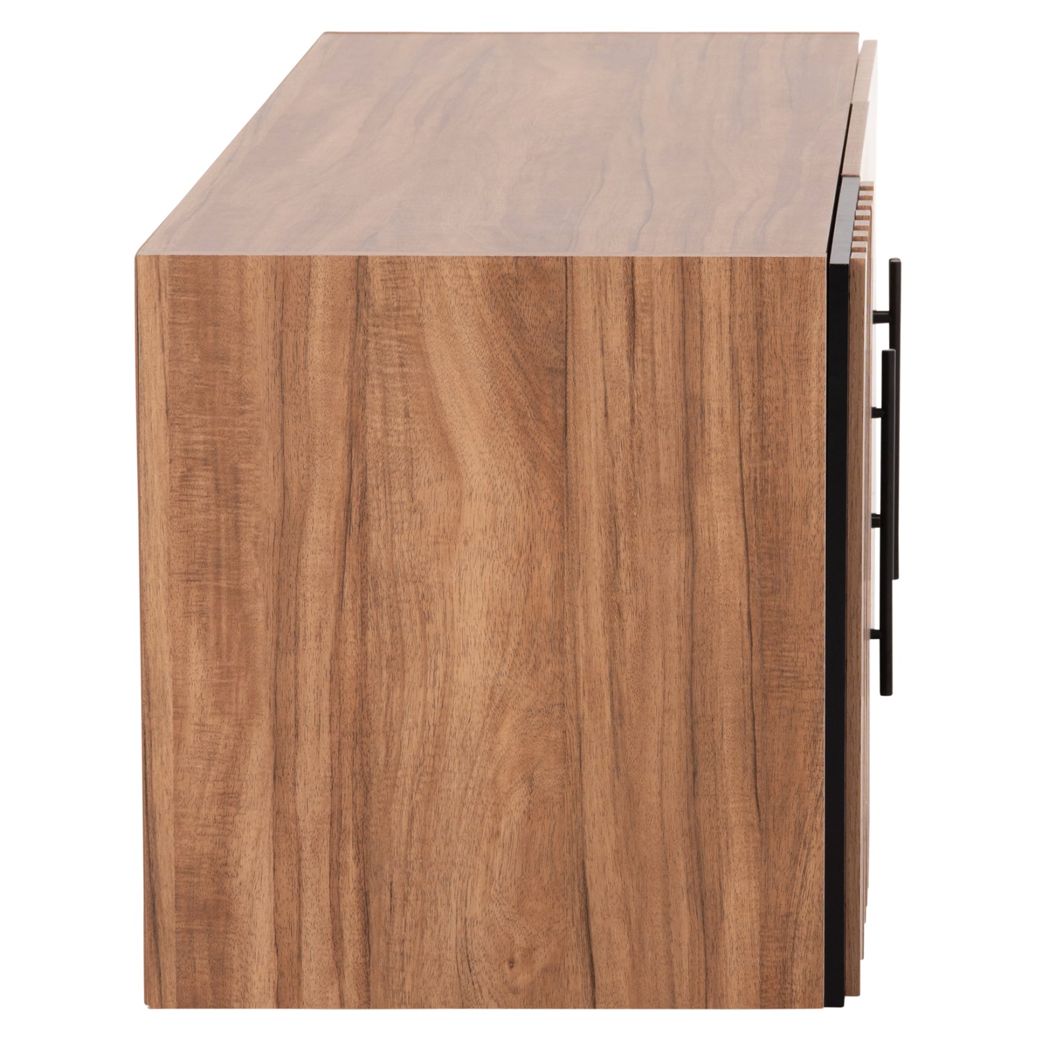 WARDROBE 3-LEAF LOFT HARRY HM18391.01 MELAMINE IN NATURAL WOOD & BLACK 150x55.5x60Hcm.