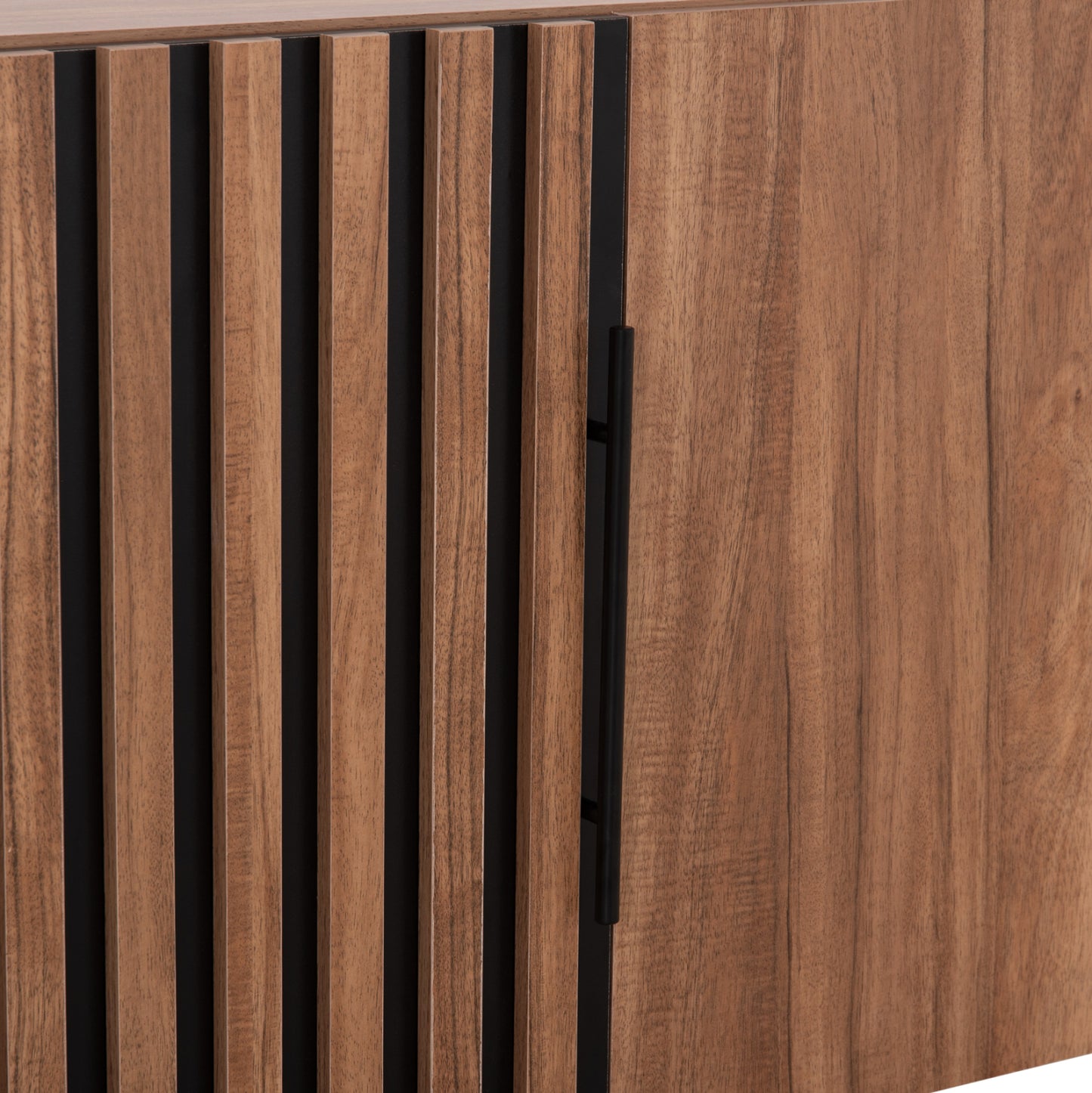WARDROBE 3-LEAF LOFT HARRY HM18391.01 MELAMINE IN NATURAL WOOD & BLACK 150x55.5x60Hcm.