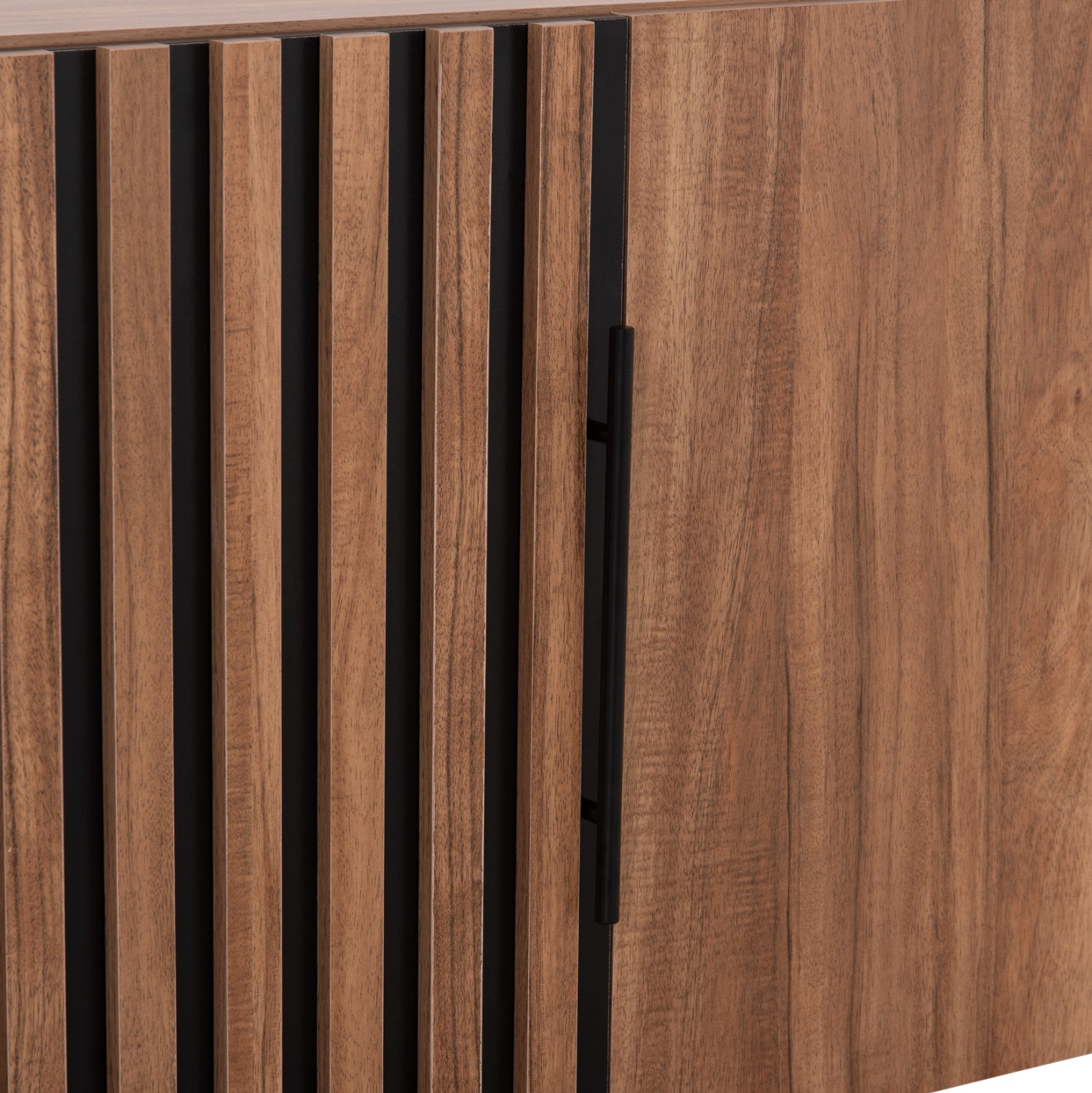 WARDROBE 3-LEAF LOFT HARRY HM18391.01 MELAMINE IN NATURAL WOOD & BLACK 150x55.5x60Hcm.