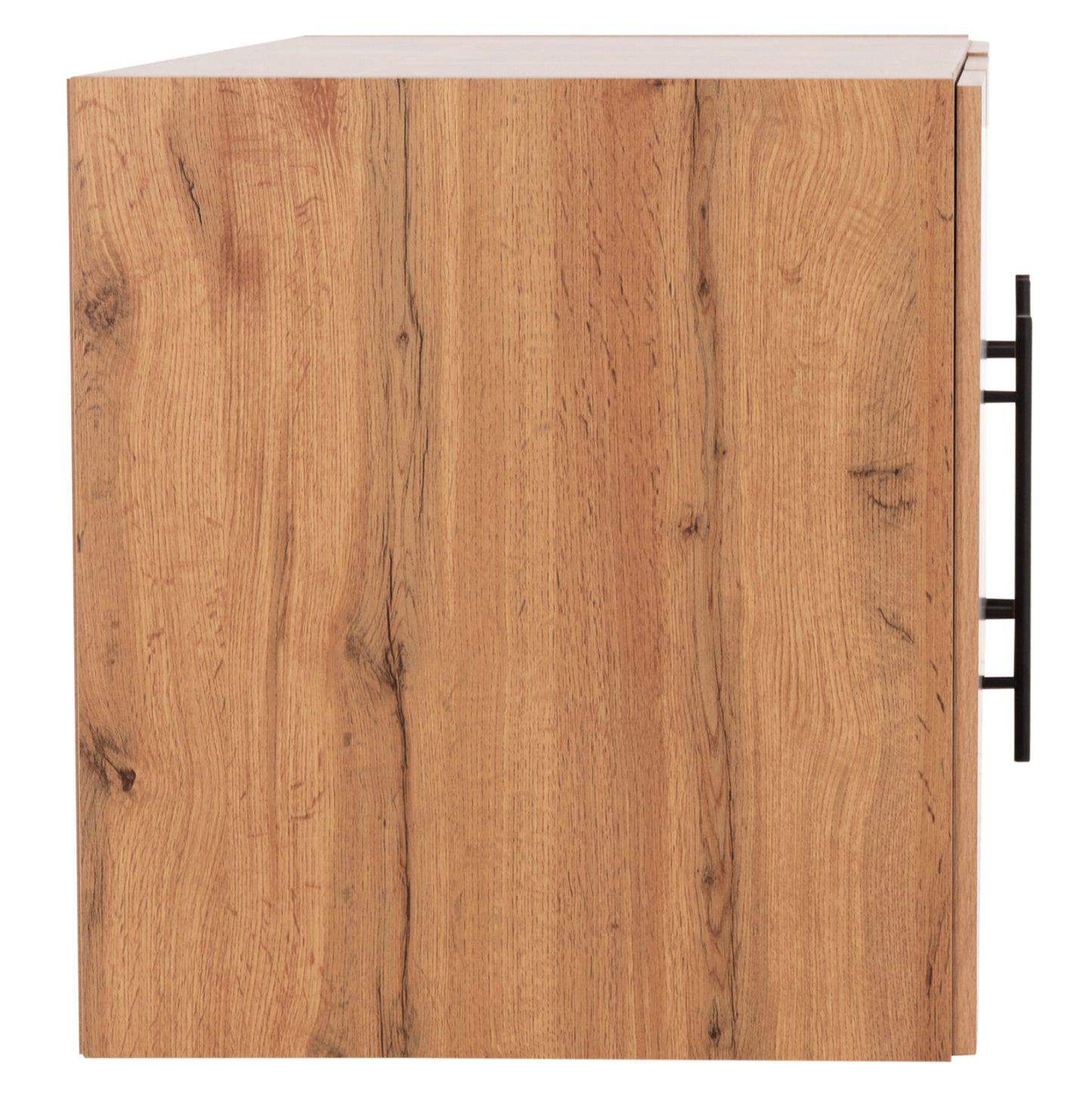 WARDROBE 3-LEAF LOFT CARYS HM747.12 MELAMINE IN NATURAL WOOD COLOR 150x55.5x60Hcm.
